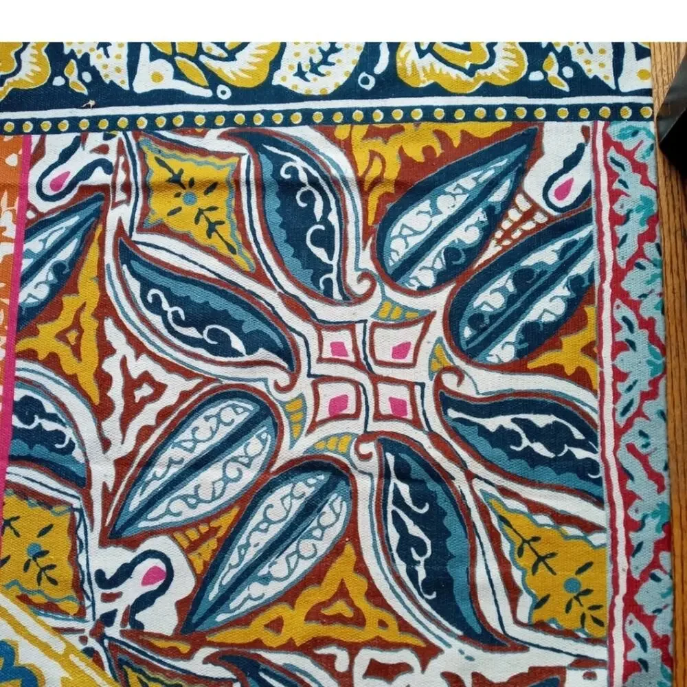 Bohemian Multicolor Floral Throw Blanket